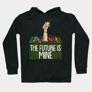 The Future is mine Crypto Miner Hodl BTC Blockchain Bitcoin Hoodie